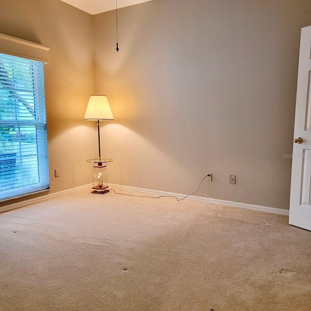 spare room with carpet