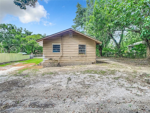 view of side of property