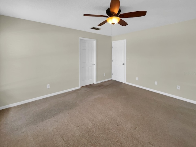 205 Hibiscus St, Winter Haven, FL 33881 - carpeted empty room with ceiling fan, baseboards, and visible vents