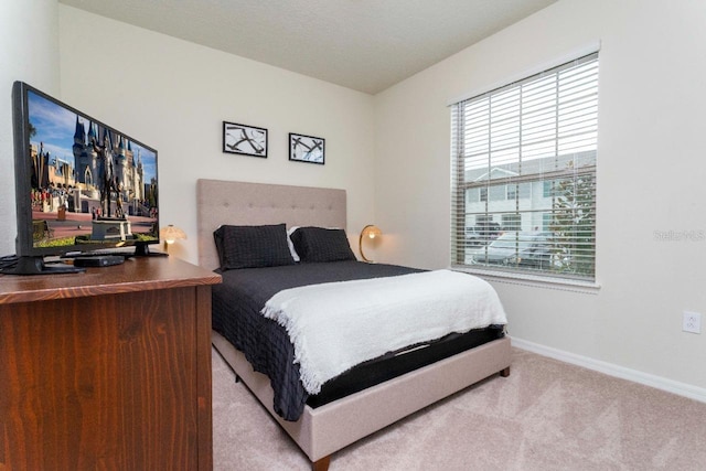 bedroom with carpet flooring