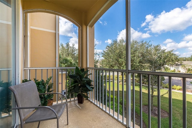 view of balcony