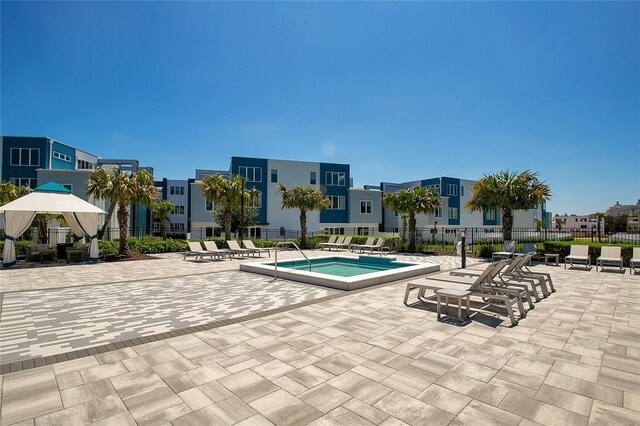 view of pool with a patio area