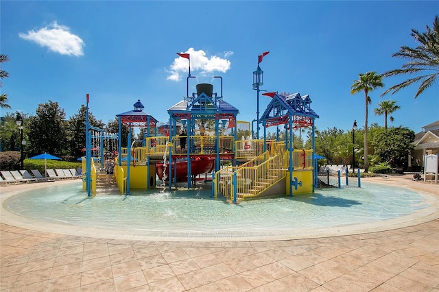 view of play area