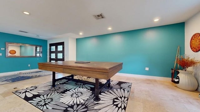 view of game room