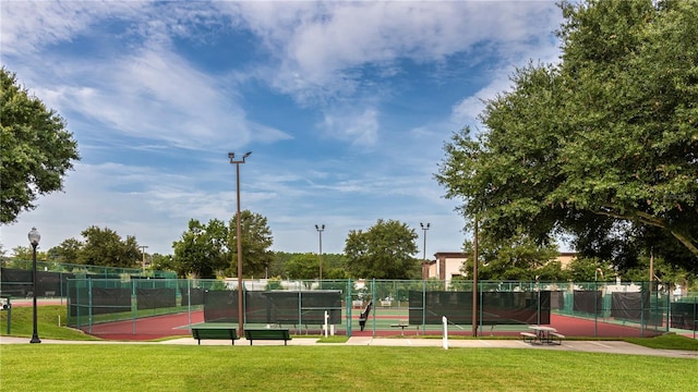 view of sport court