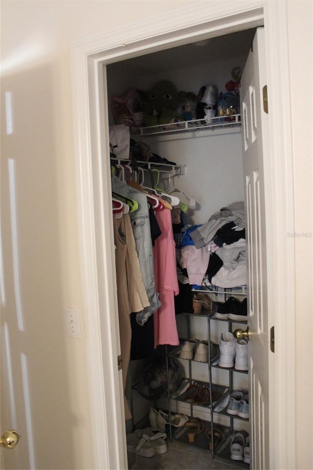 view of closet