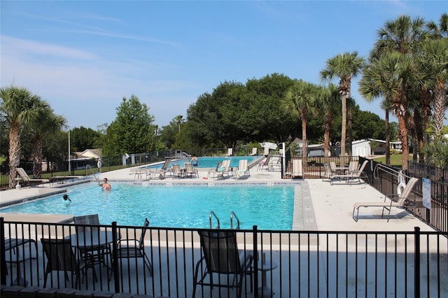 view of pool with a patio