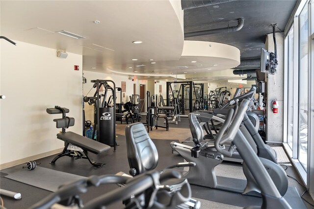 view of exercise room