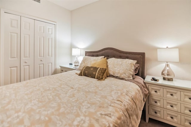 bedroom with a closet