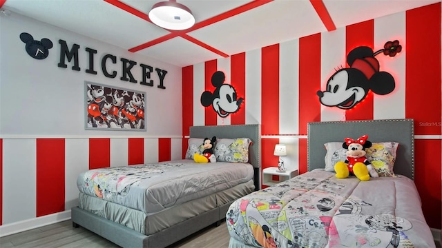 bedroom featuring hardwood / wood-style floors