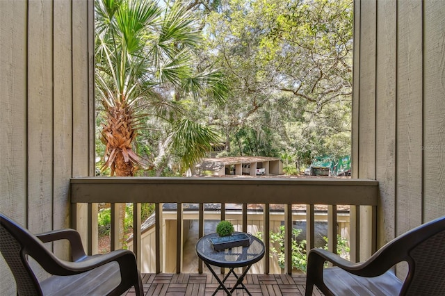 view of balcony