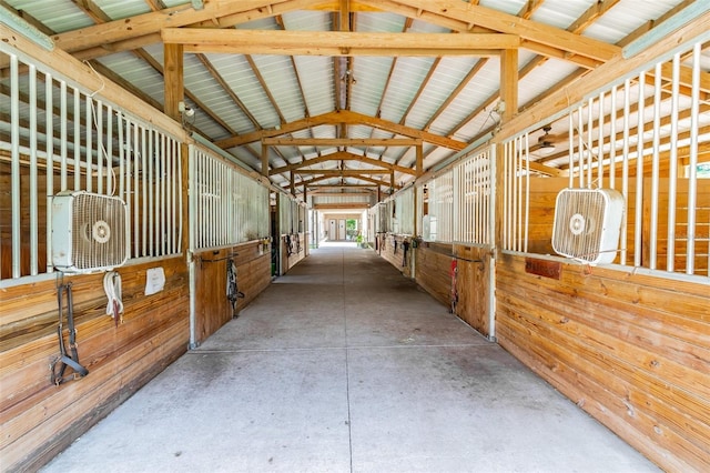 view of horse barn