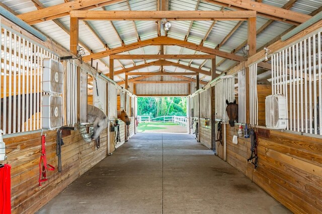 view of horse barn