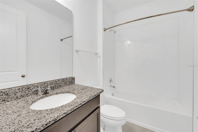5115 Lake Hamlin Trl, Winter Garden, FL 34787 - full bathroom with tub / shower combination, tile flooring, vanity, and toilet