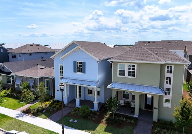 view of front of house with covered porch