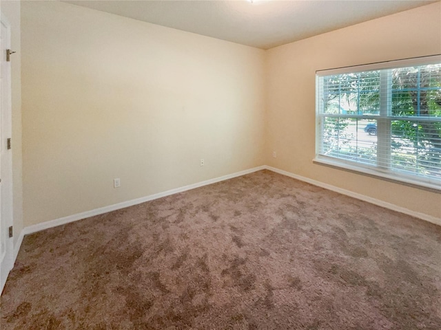 view of carpeted empty room