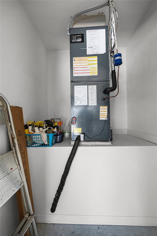 utility room with heating utilities