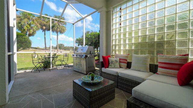 view of sunroom / solarium