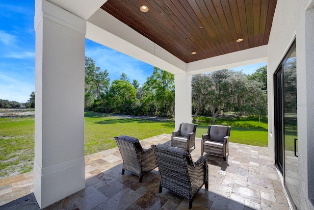 view of patio / terrace featuring outdoor lounge area