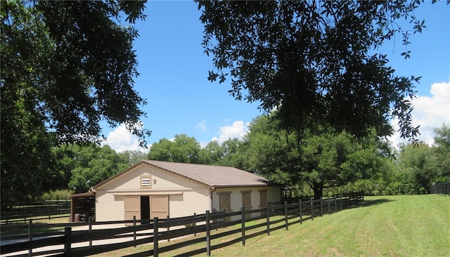 view of stable