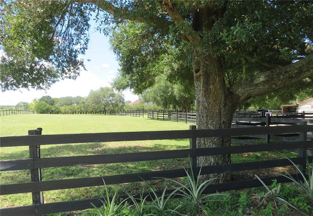 view of gate featuring a rural view