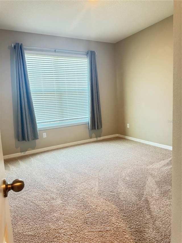 carpeted empty room featuring plenty of natural light