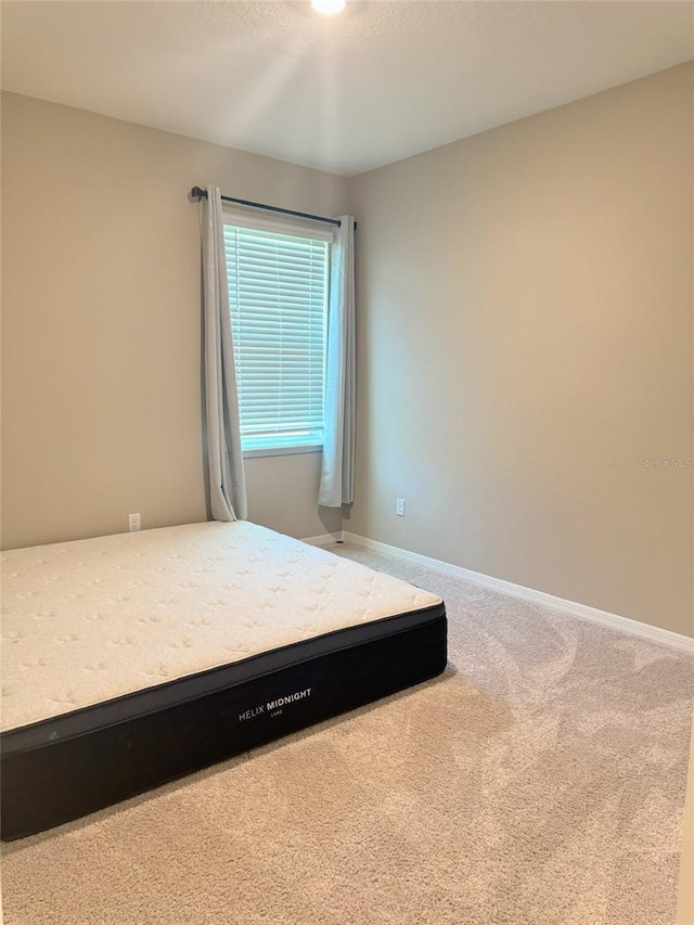 unfurnished bedroom featuring carpet