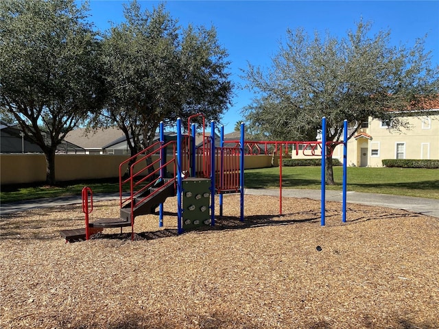 view of jungle gym