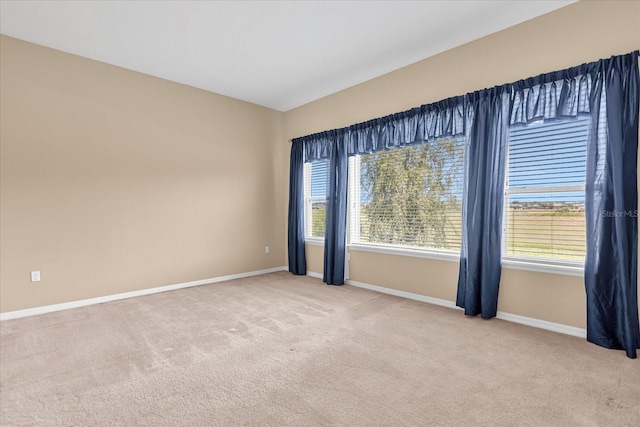 view of carpeted empty room