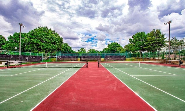 view of tennis court