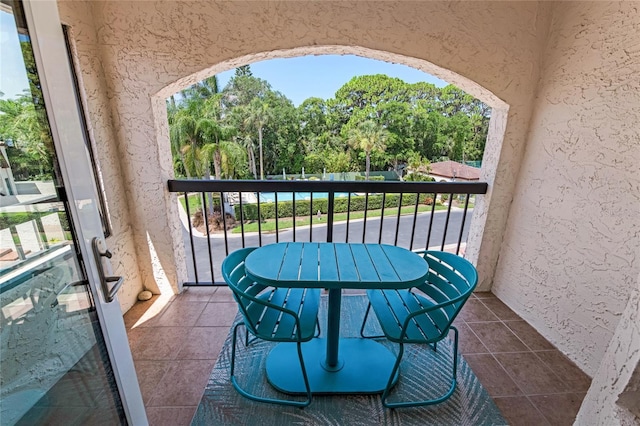 view of balcony