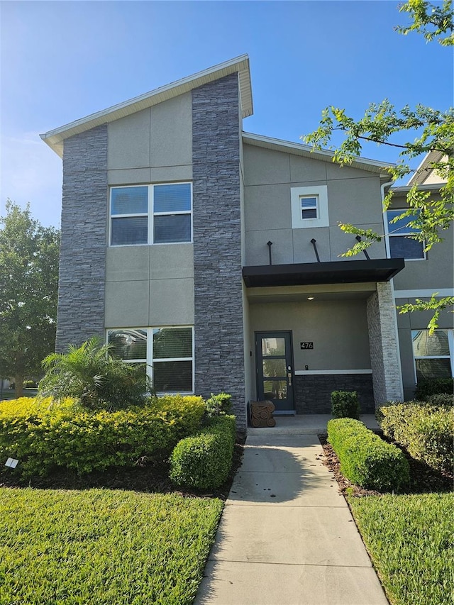 view of modern home