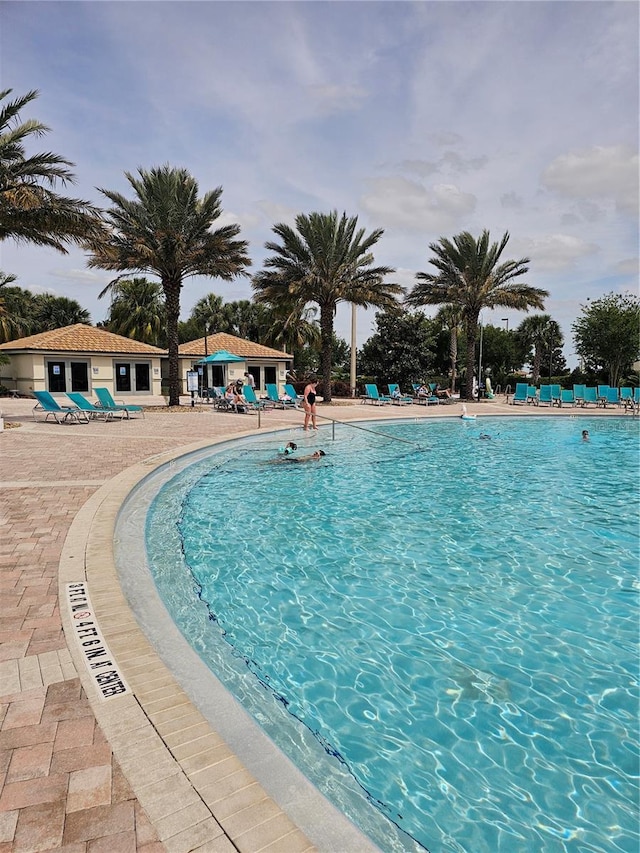 view of pool