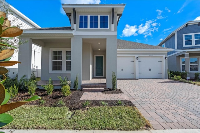 view of front of home featuring a garage