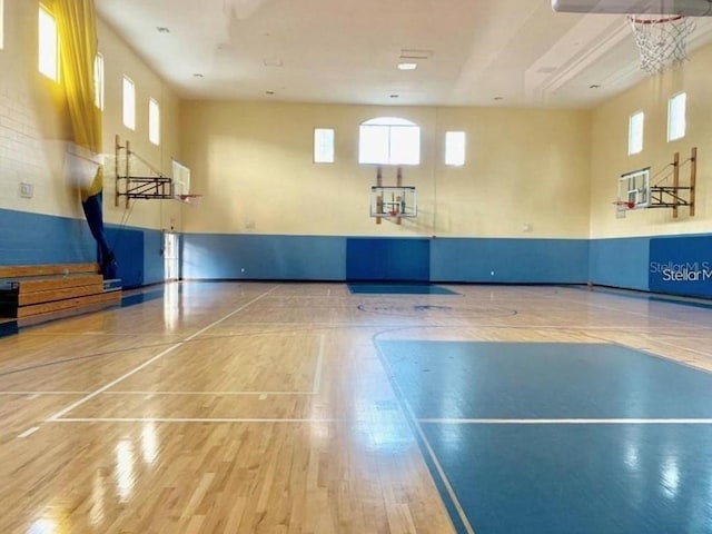 view of basketball court