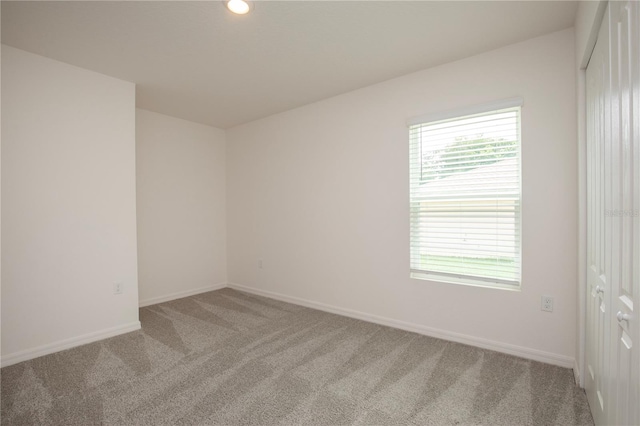 spare room with carpet floors