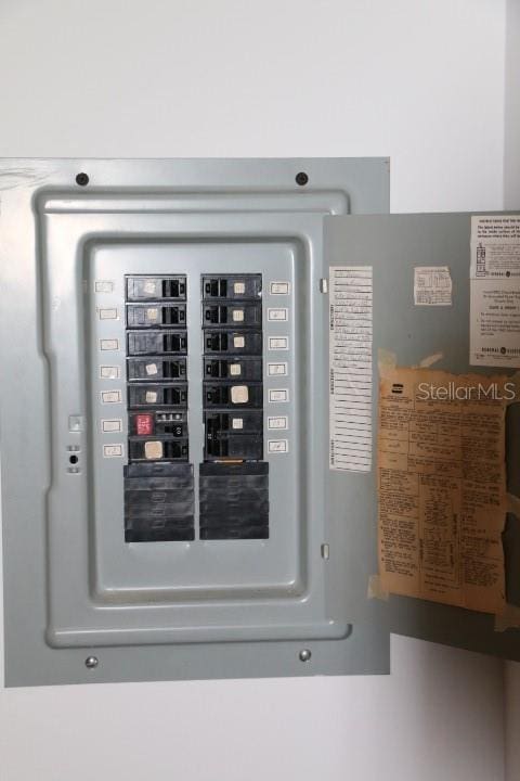 utility room featuring electric panel