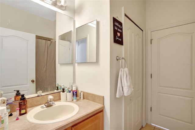 bathroom featuring vanity