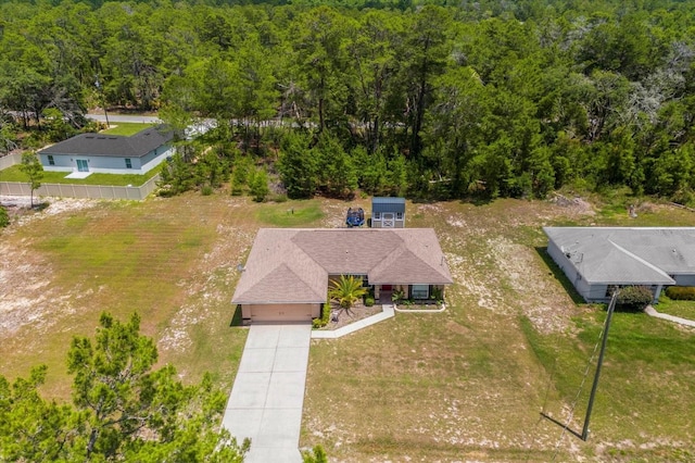 birds eye view of property