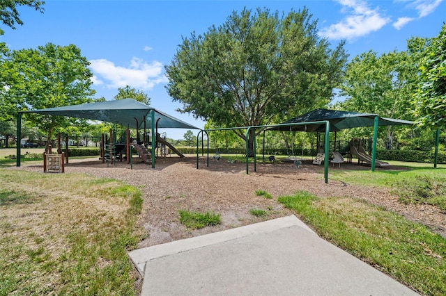 view of jungle gym