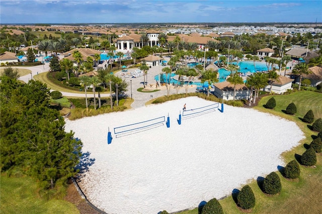 birds eye view of property