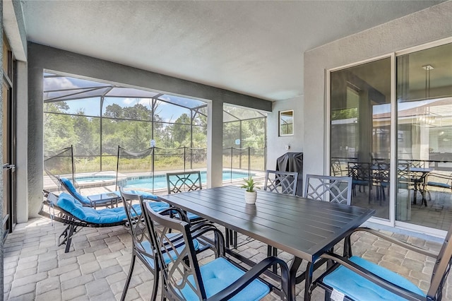 view of sunroom