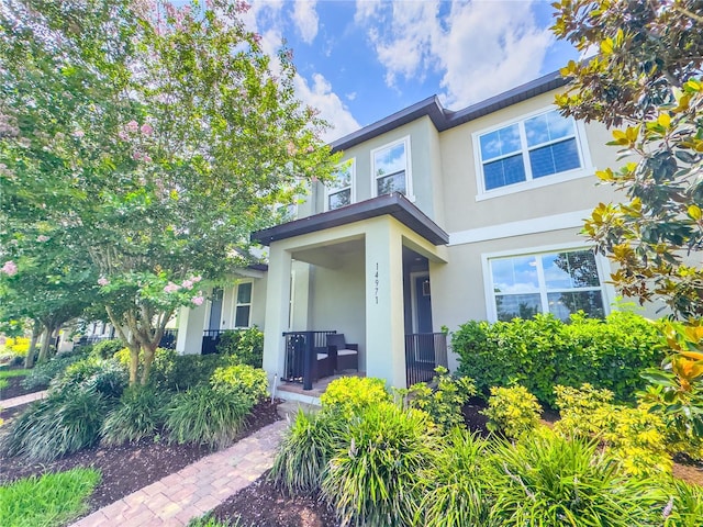 view of front of home featuring a porch