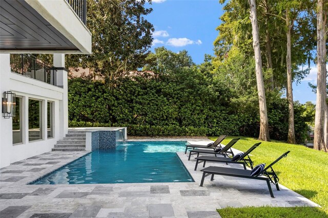 9832 Laurel Valley Dr, Windermere, FL 34786 - swimming pool featuring a patio area and a yard