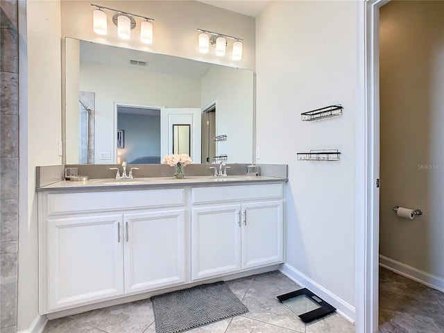 bathroom featuring vanity