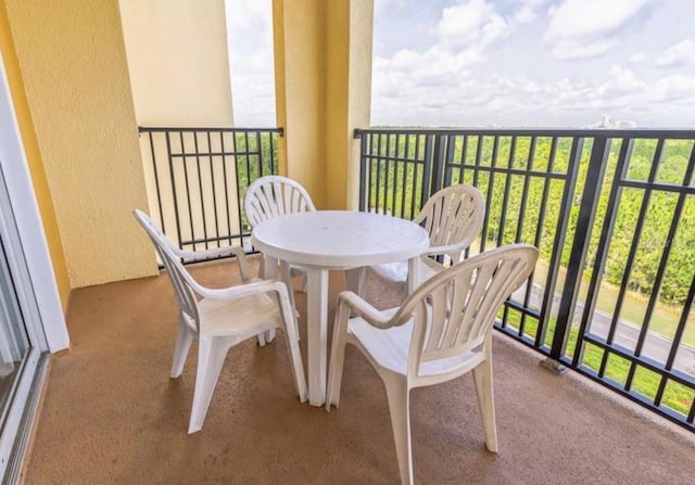 view of balcony