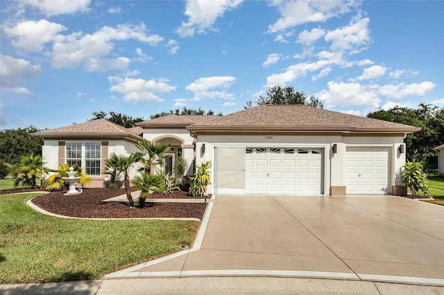 view of front of home with a front yard