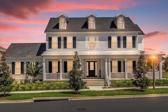 view of front of house with a porch