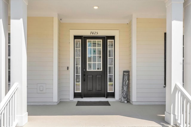 view of entrance to property