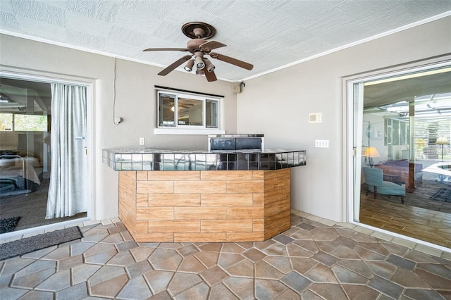 3240 San Mateo St, Clearwater, FL 33759 - view of patio / terrace featuring a ceiling fan